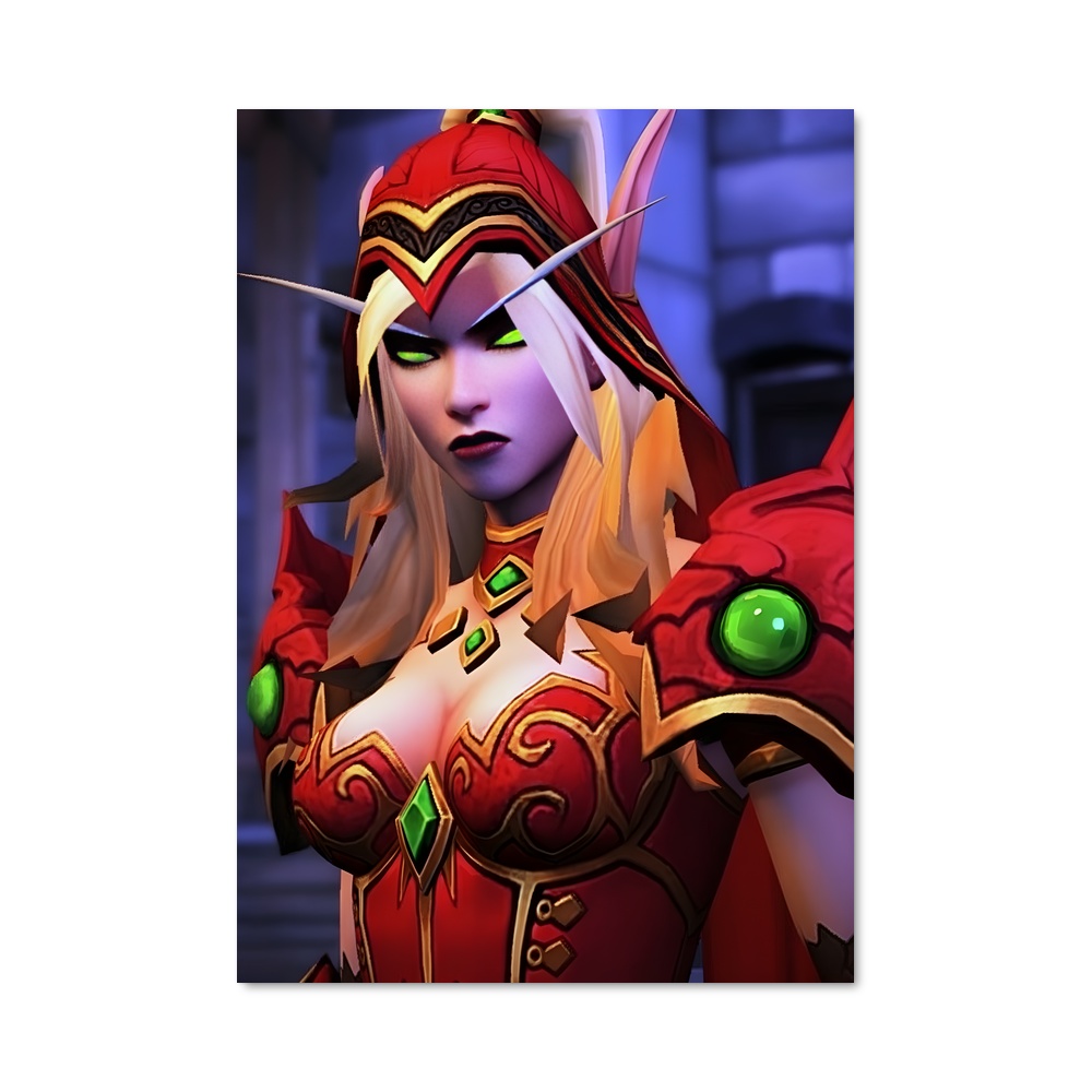 Poster L'Enchantresse Émeraude – affiche World of Warcraft